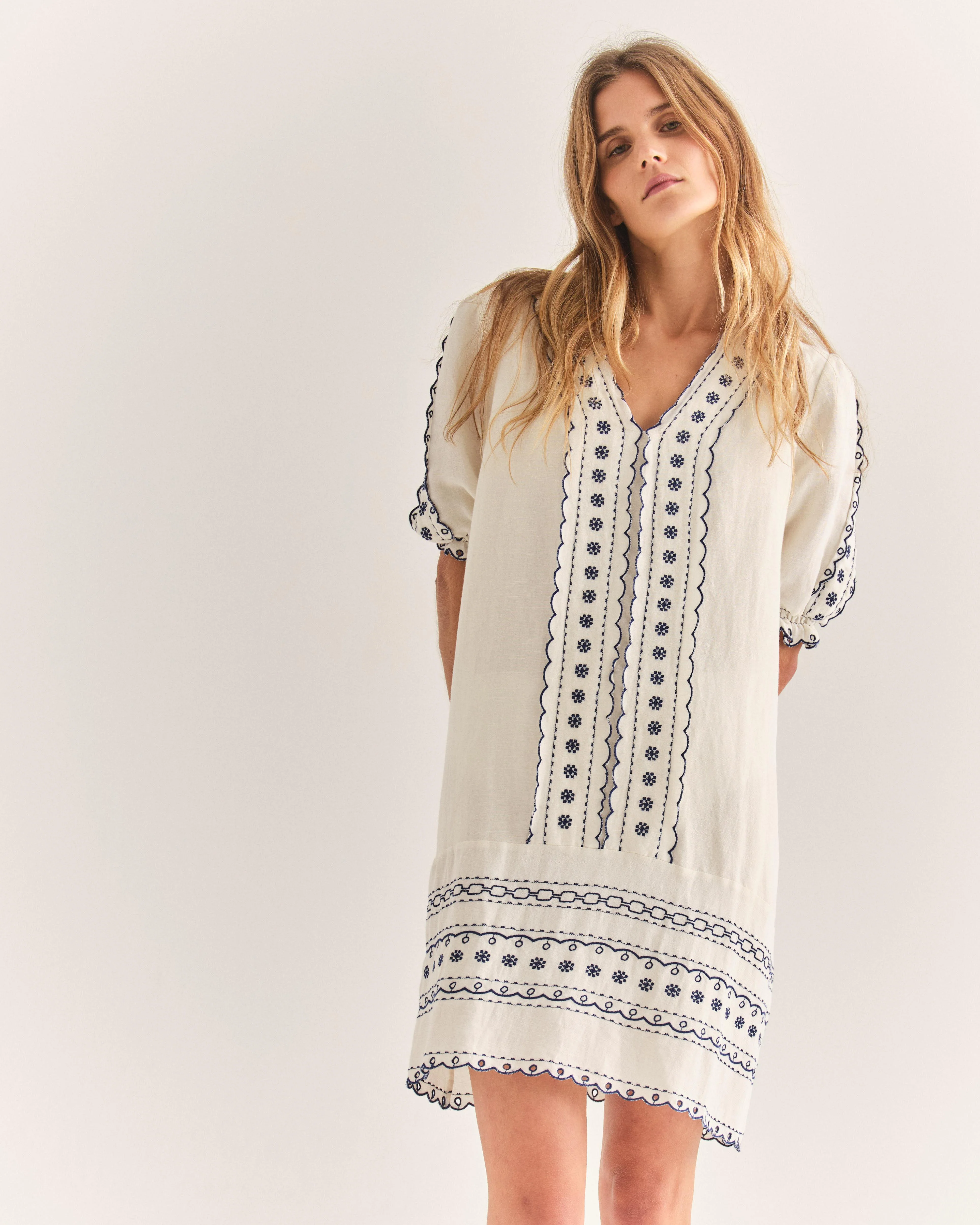 Bianca Mini Dress-Royal Azure - Image 3