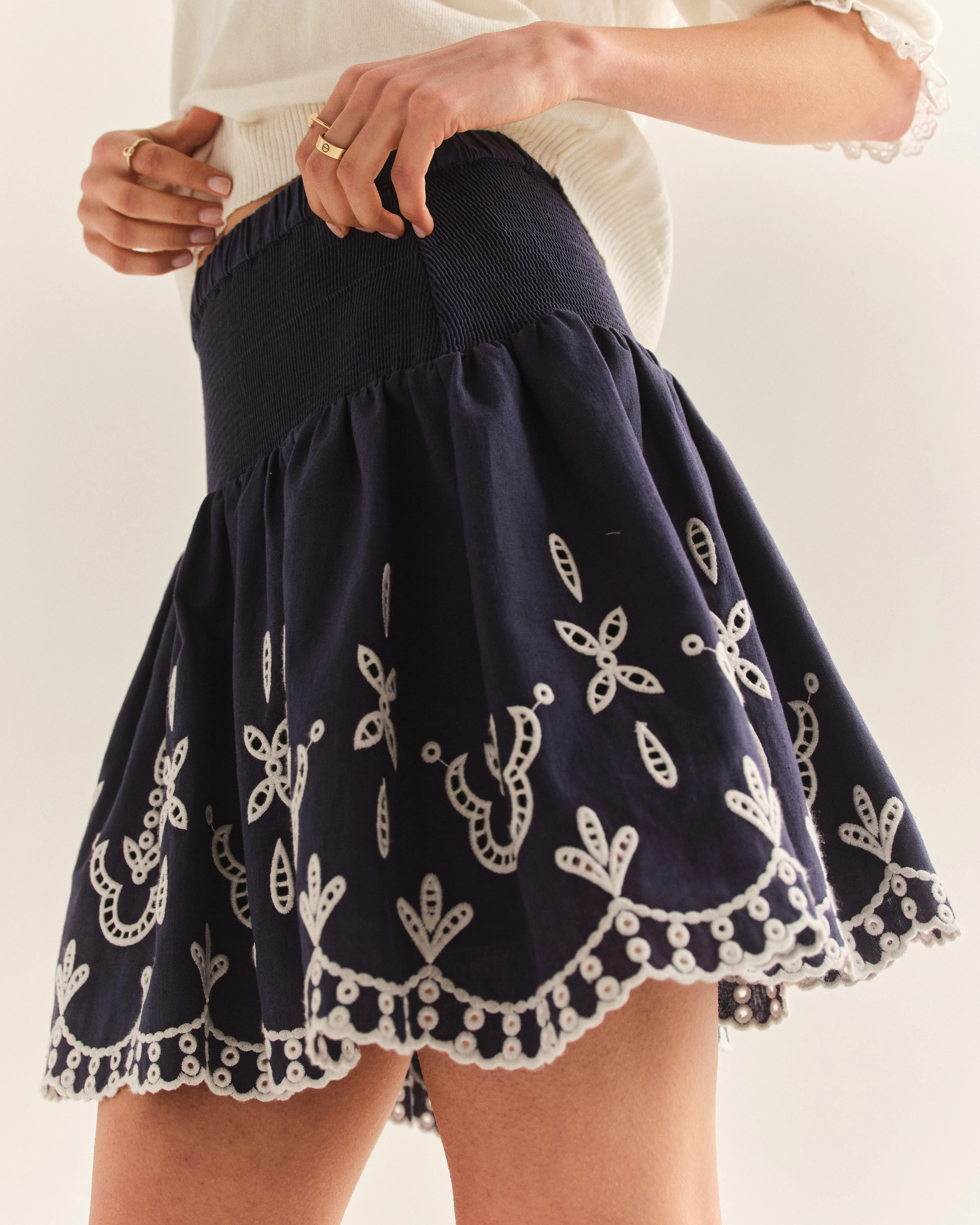 Kylie Mini Skirt-Indigo - Image 3