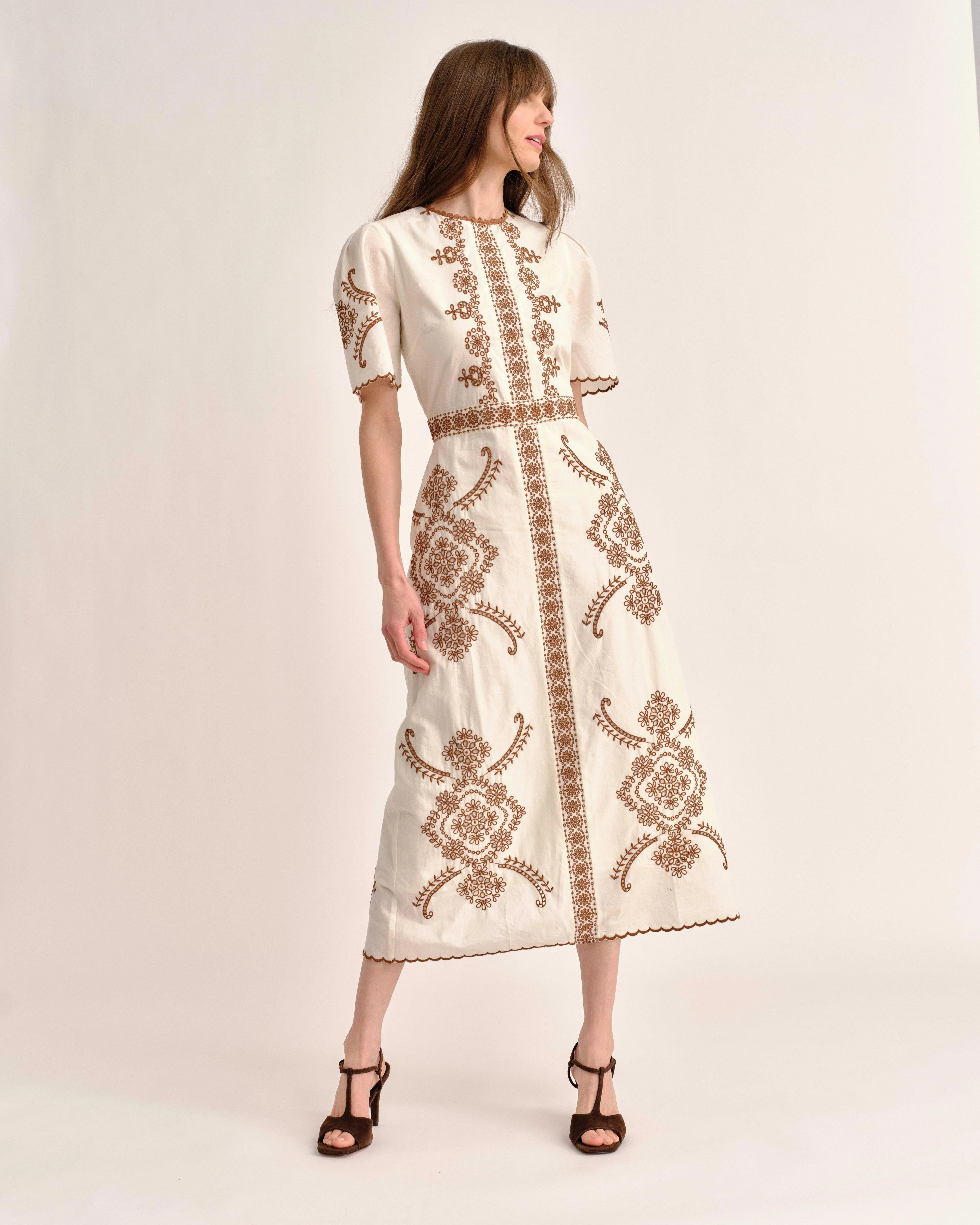 SP26 Bobbi Midi Dress-Ivory - Image 3