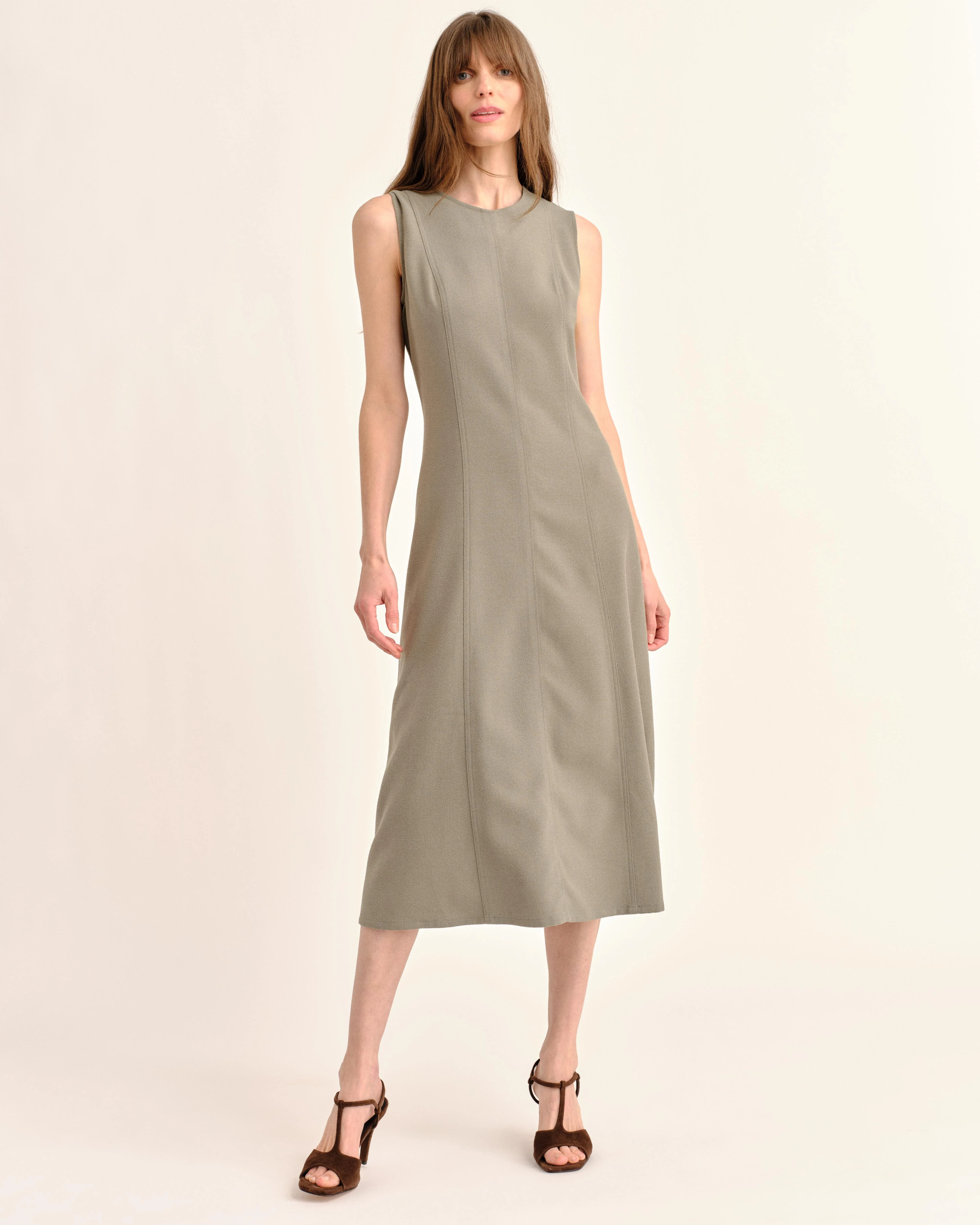 SP26 Rain Midi Dress-Moss - Image 3